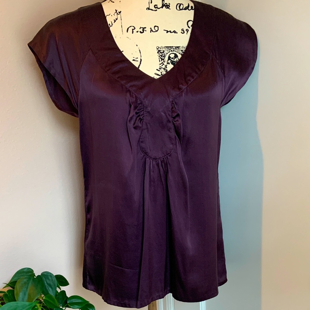 Old Navy silk popover top